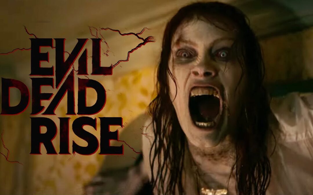 Official 'Evil Dead Rise' Poster from Creepy Duck Design Drenches